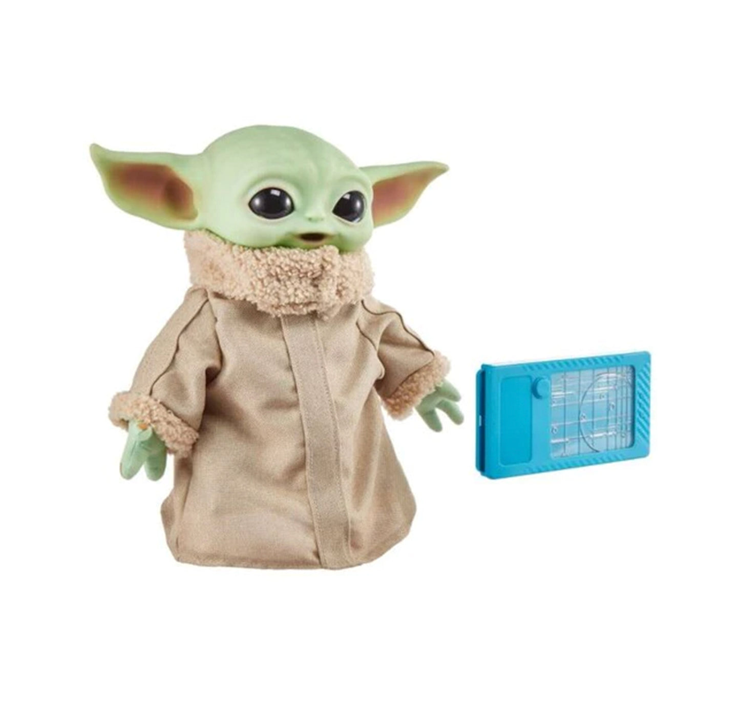 The Child,Baby Yoda, Grogu Plush with Tablet: A cute plush toy of Grogu, with a light up star map on a tablet.
