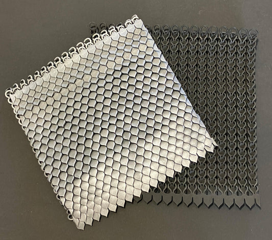 Silver EVA Foam Scalemaille 12 x12" square for Armor or decoration