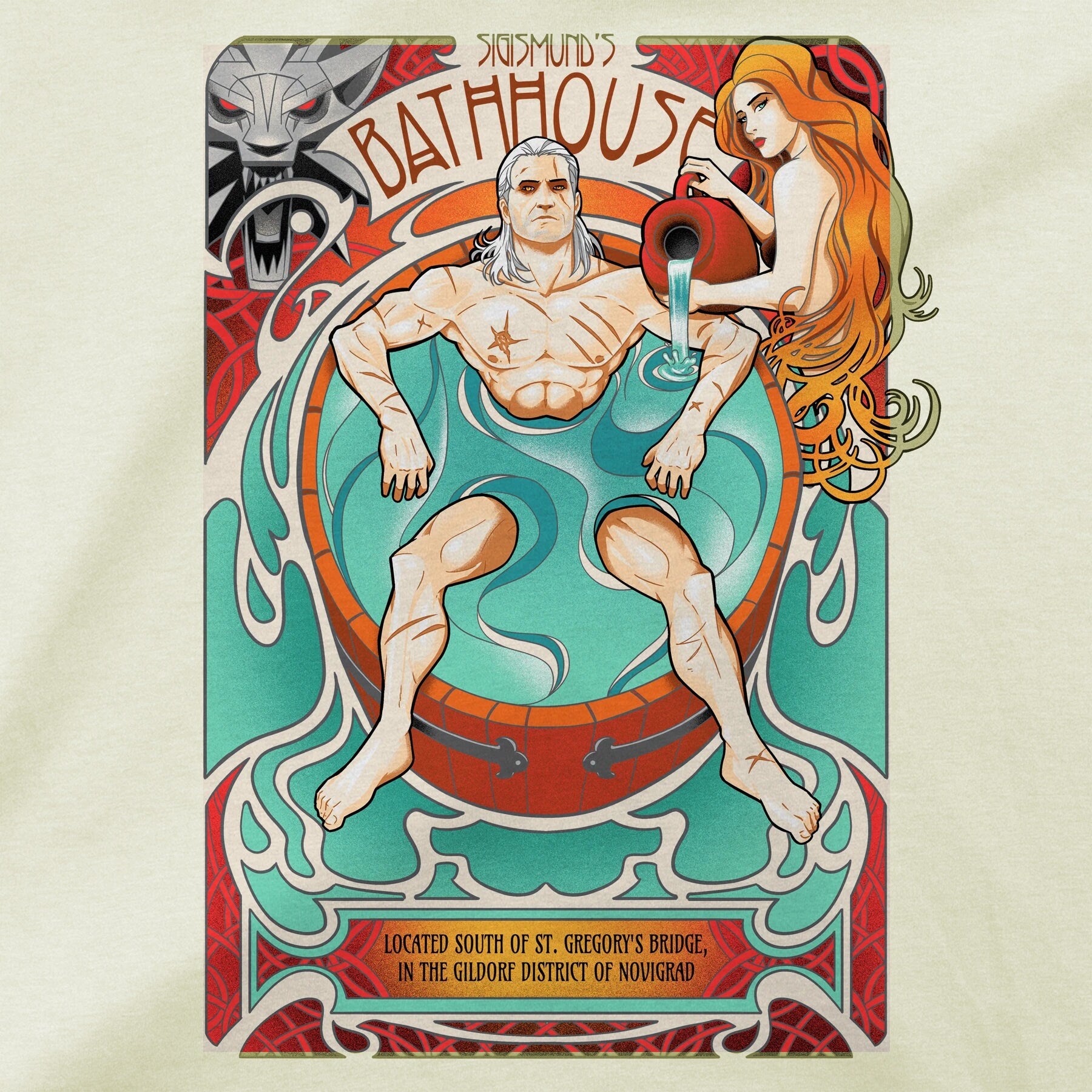 The Witcher Bathtub Geralt T-shirt
