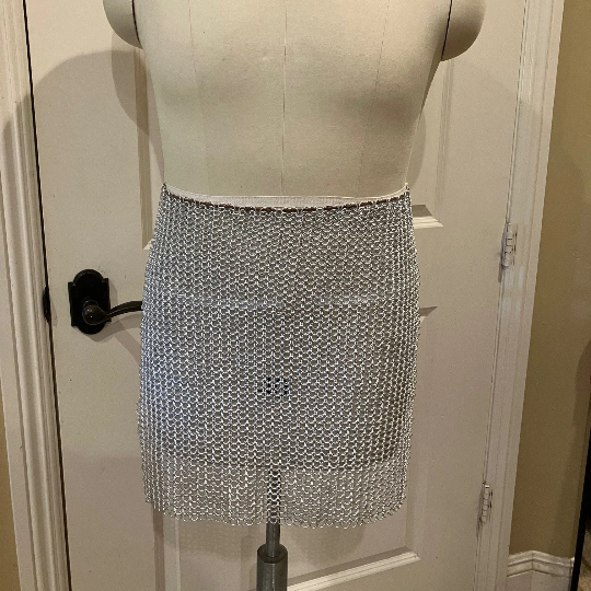 9mm Aluminum Butted chainmaille square