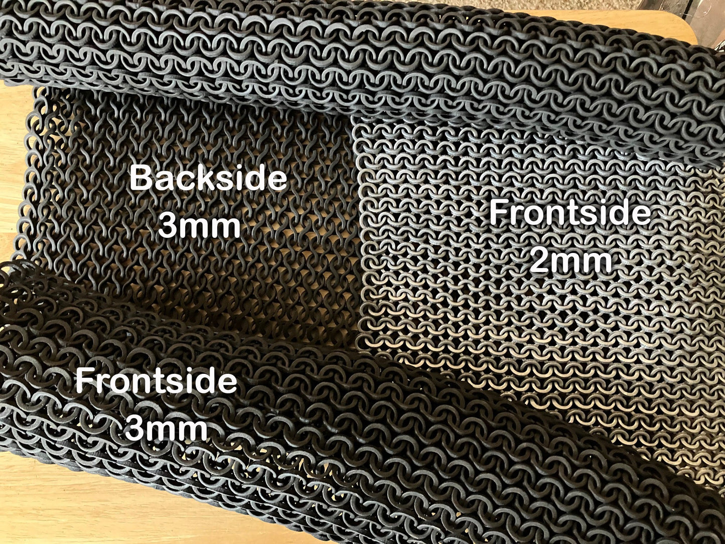 Unpainted EVA foam Chainmaille Armor 1 Square Foot Custom Made