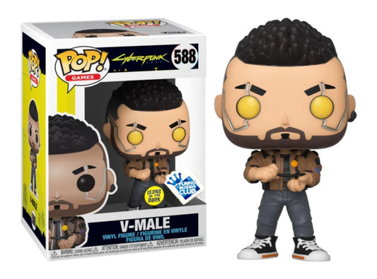 Cyberpunk 2077 Glow in the Dark Male V Funko Pop - #588 Special Edition