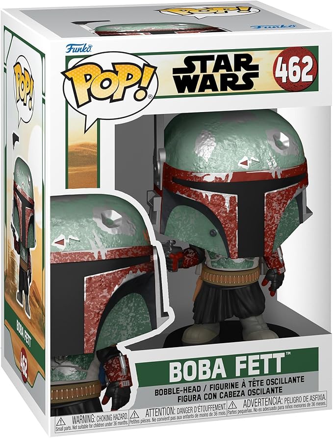 Funko Pop! Boba Fett T-shirt  and Boba Fett  Pop! #462 Figure Set