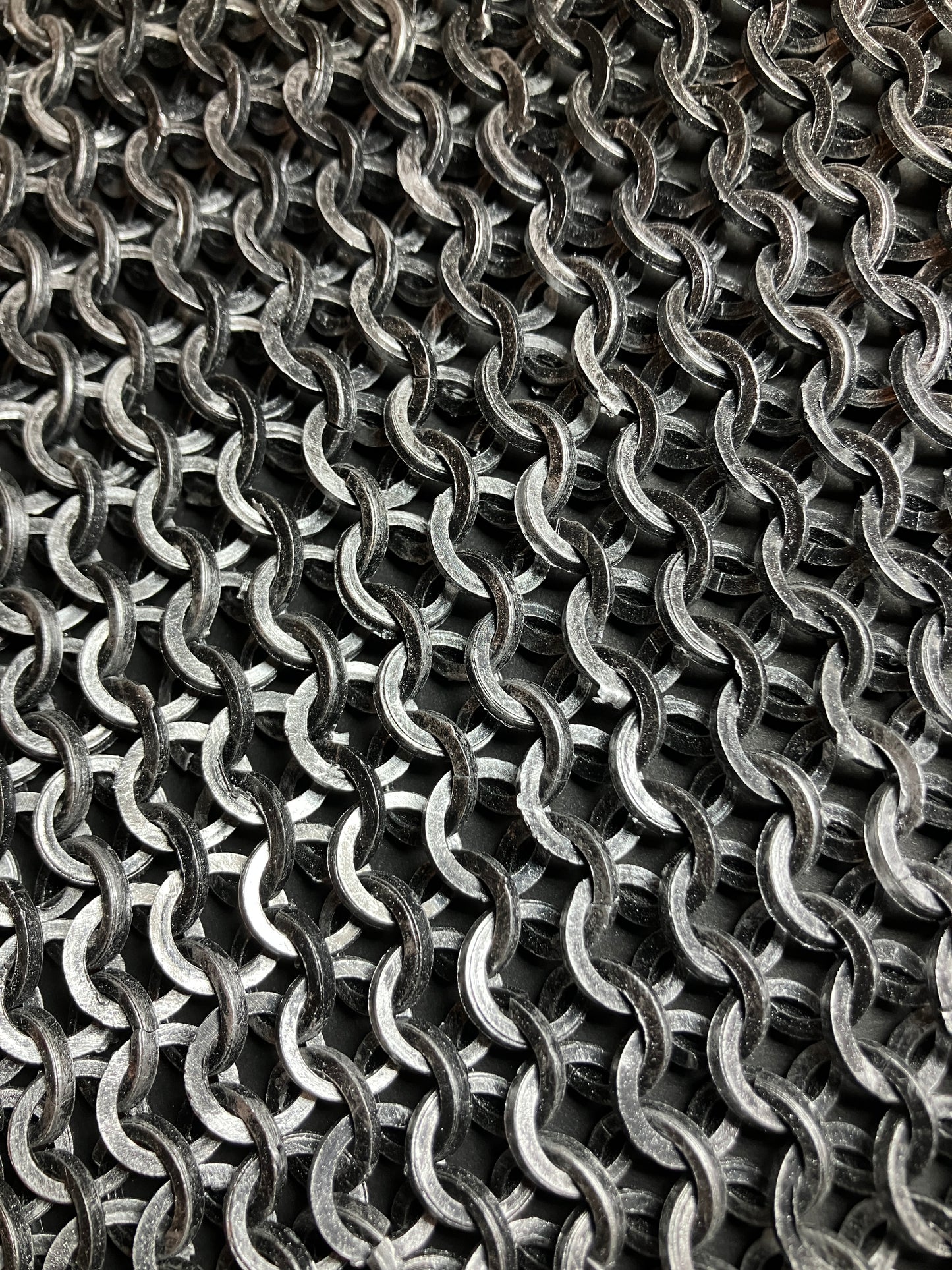 Plastic Butted Chainmaille Fabric Squares for Armor and Cosplay