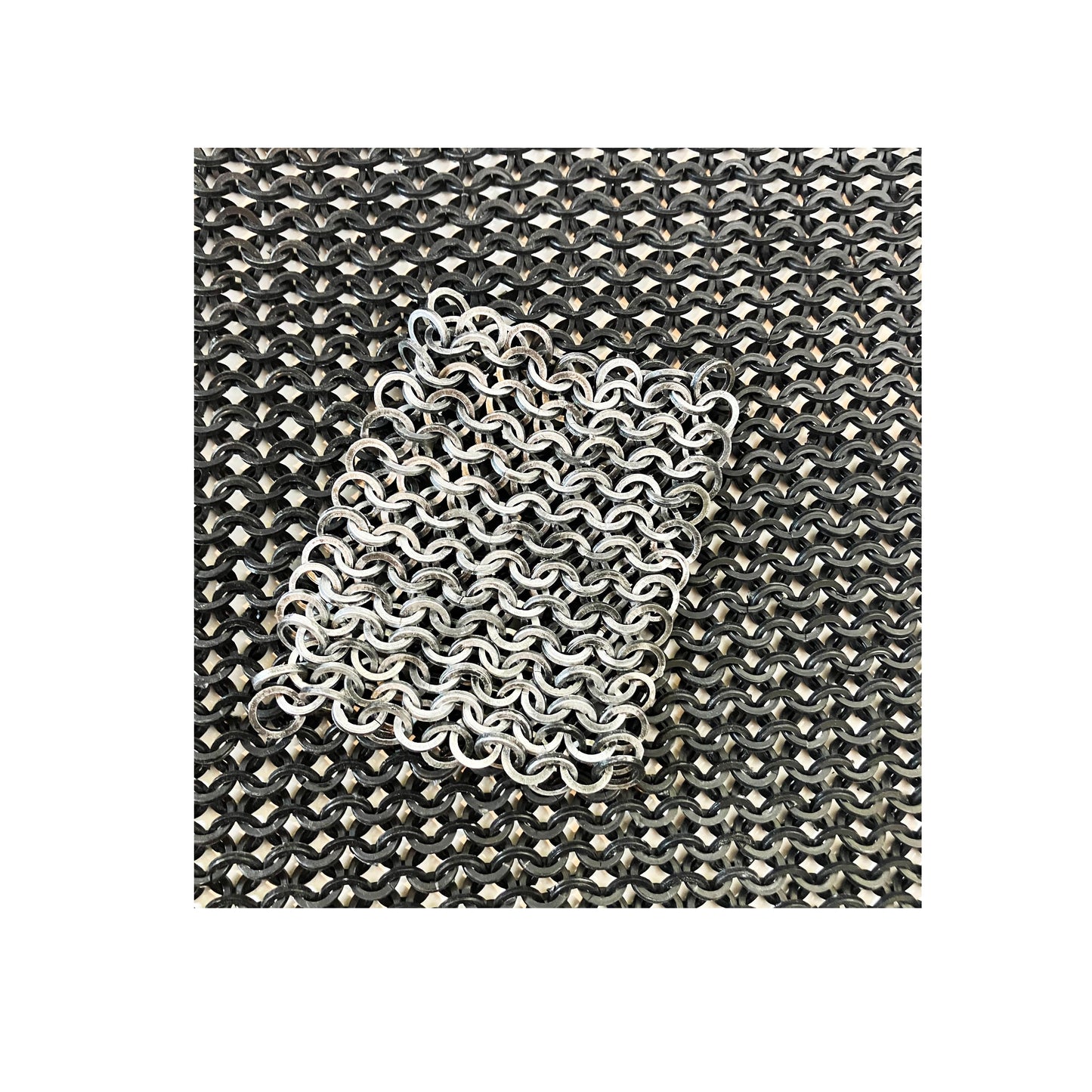 Plastic Butted Chainmaille Fabric Squares for Armor and Cosplay