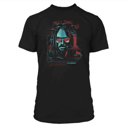 Cyberpunk 2077 Johnny Silverhands " Digital Ghost" T-Shirt