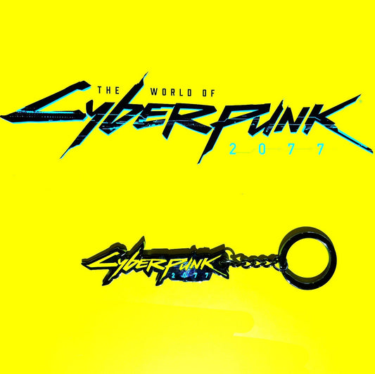 Cyberpunk 2077 All Metal Logo  Keychain