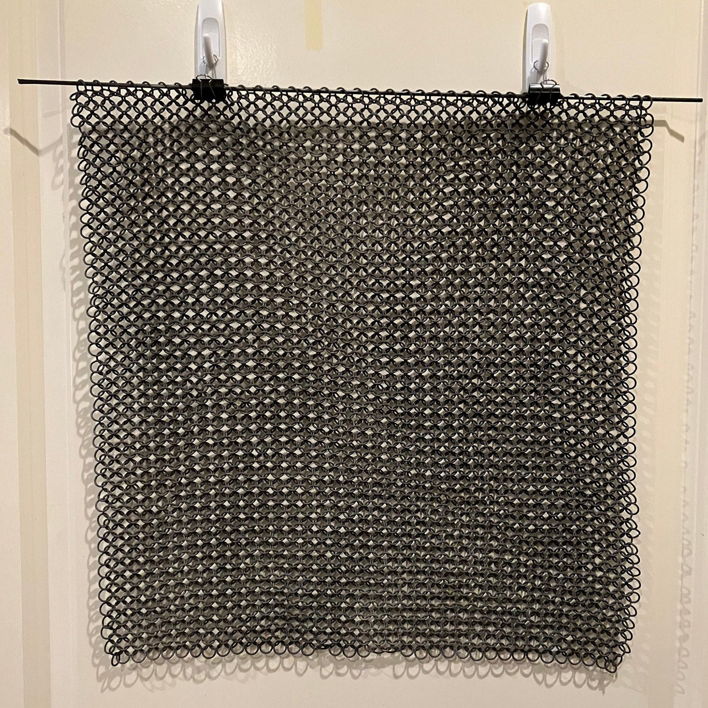 Blackened Aluminum Chainmaille Fabric Squares for Armor and Cosplay
